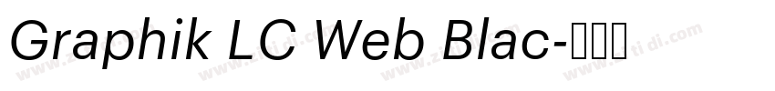 Graphik LC Web Blac字体转换
